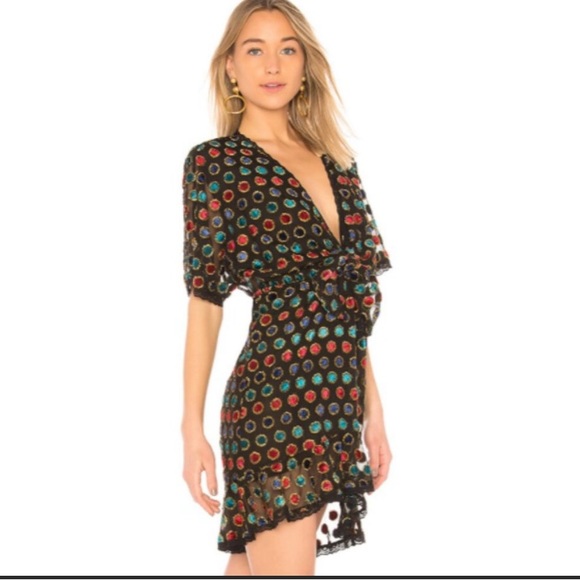 NWT House of Harlow 1960 x REVOLVE Cruz Dress in Noir Size Small - Picture 2 of 11